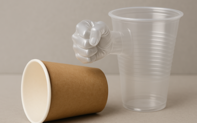 Los Vasos de Papel También Llevan Plástico y No Se Pueden Reciclar Fácilmente